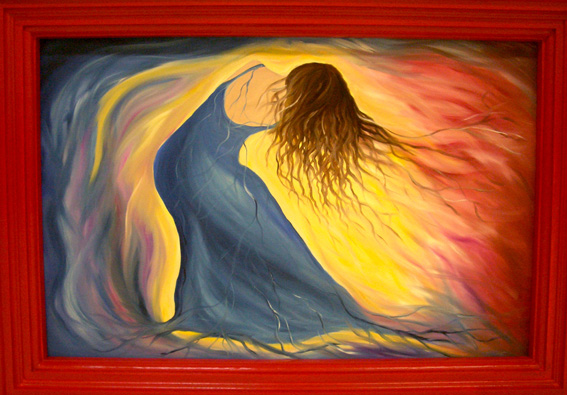 quadro "amore", olio su tela