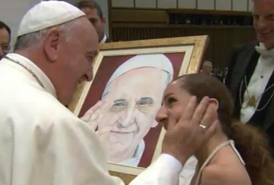 simona atzori e papa francesco