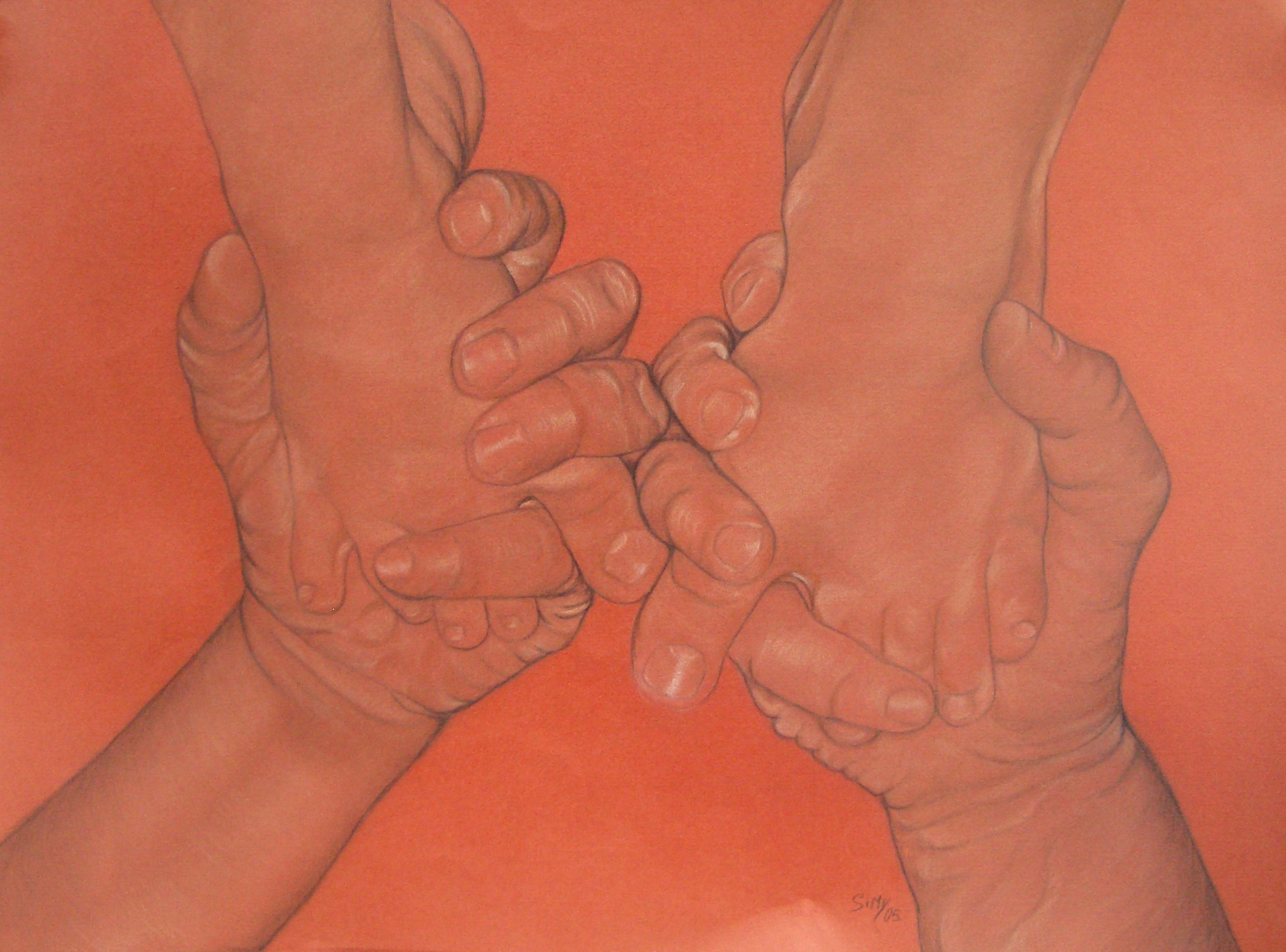 me e te numero 3, quadro di simona atzori