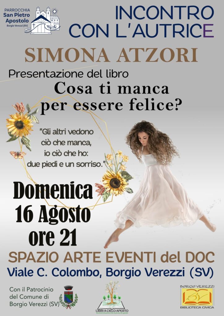 INCONTRO CON L'AUTRICE- BORGIO VEREZZI (SV)