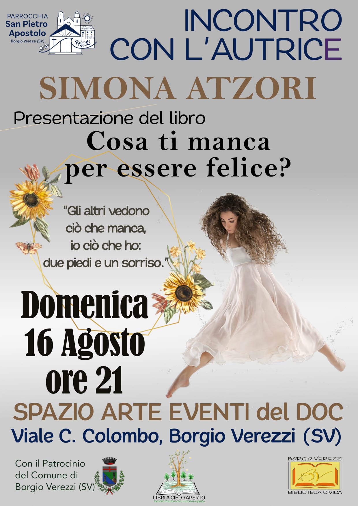 INCONTRO CON L'AUTRICE- BORGIO VEREZZI (SV)